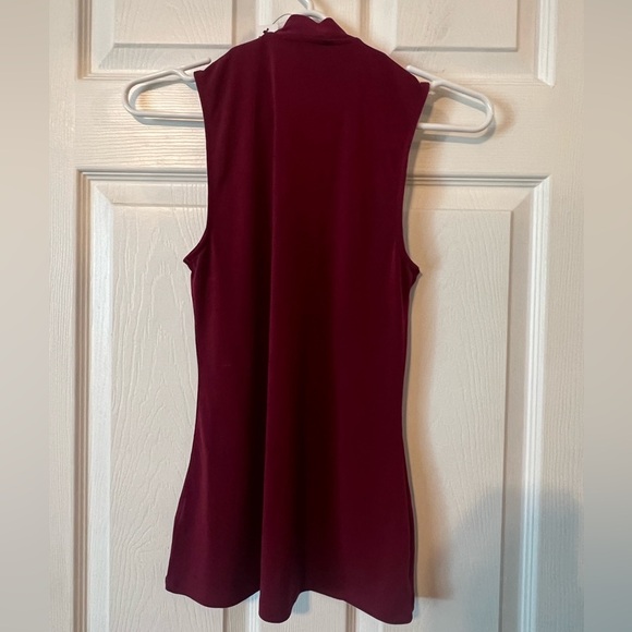 Express Women’s Burgundy Tie-Neck Blouse. Size XS - NWT - Picture 3 of 4